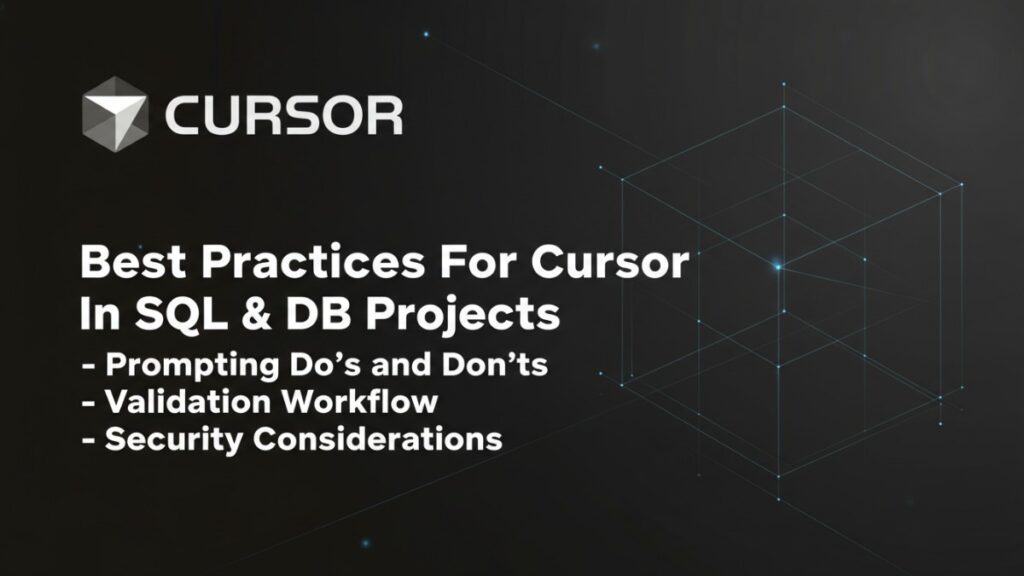 Best Practices For Cursor In SQL & DB Projects