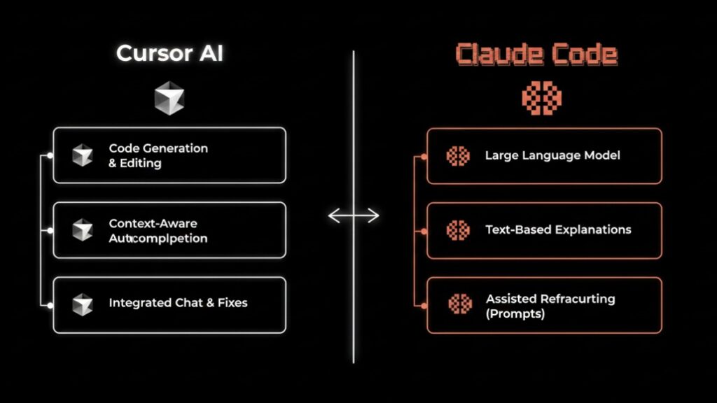Claude and Cursor Feature-Level Comparison